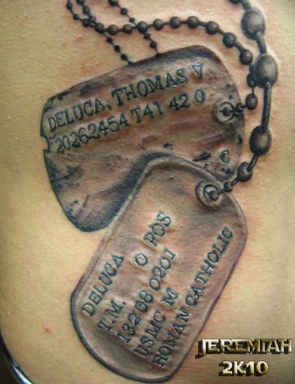 40 Best Dog Tag Tattoos to Try in 2018 Buzz 2018