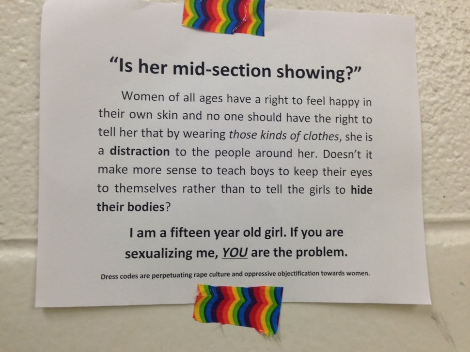 This Anonymous Note Shared a Clear Message About Sexist School Dress