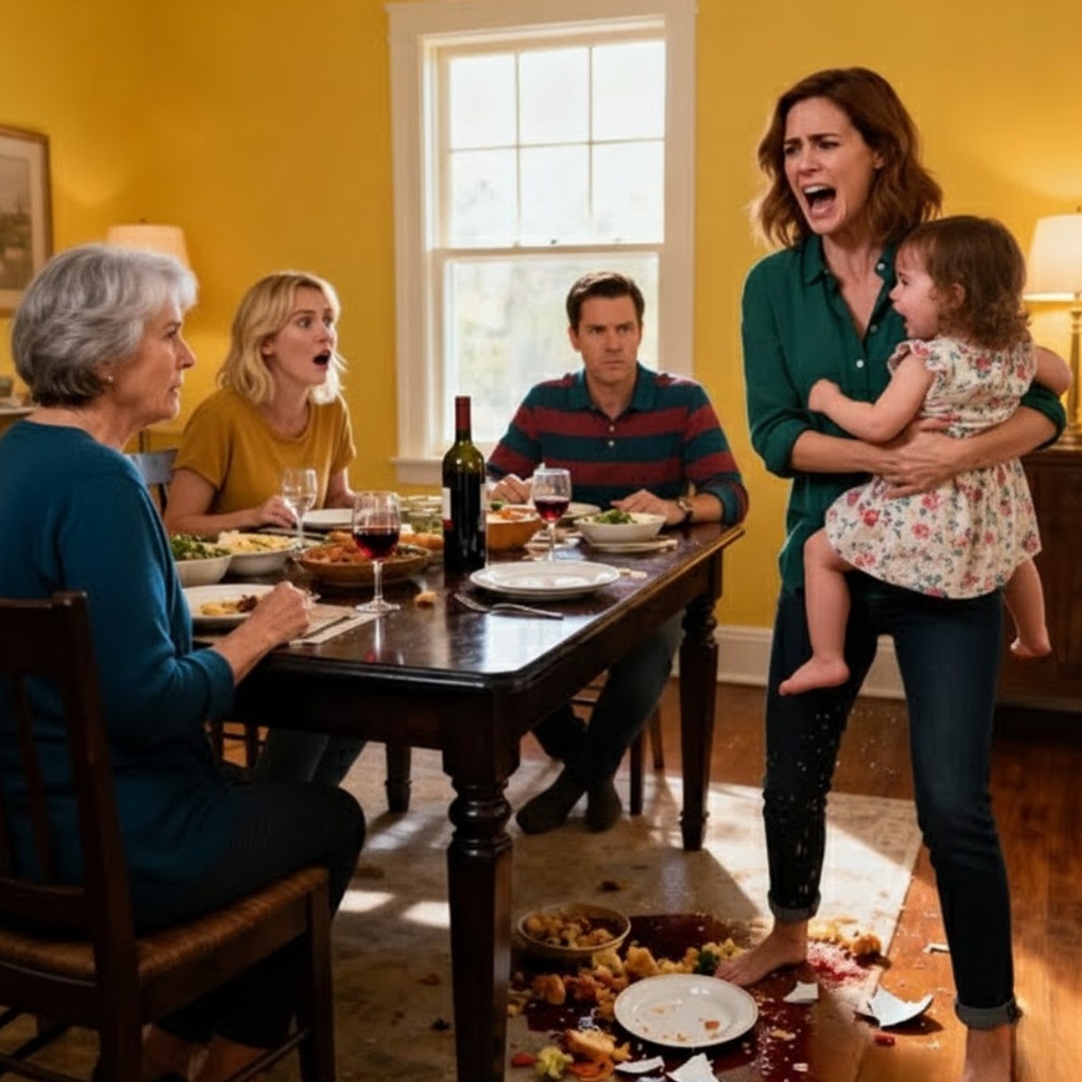 “My sister threw a plate at my 3yearold — Then my mother said