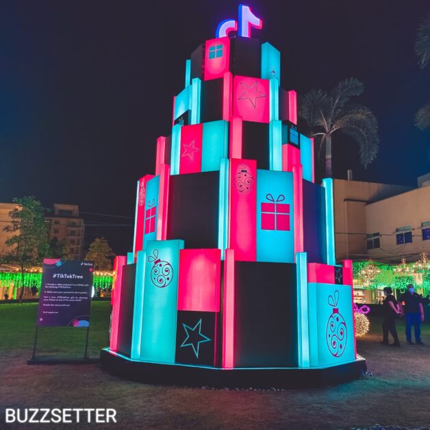 The TikTok Christmas Tree illuminates BGC Buzzsetter