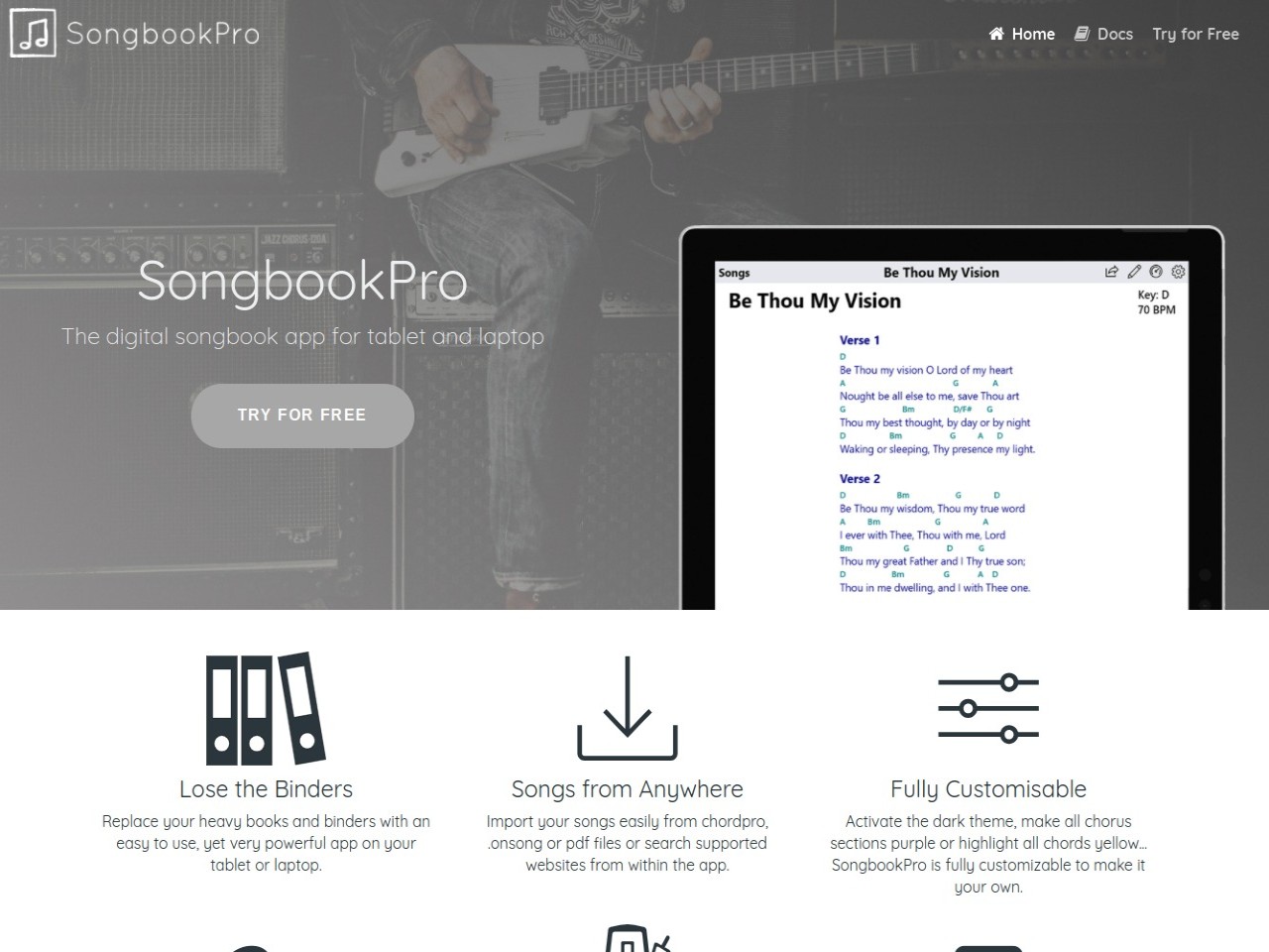 SongbookPro Digital Songbook App — Buzzsonic
