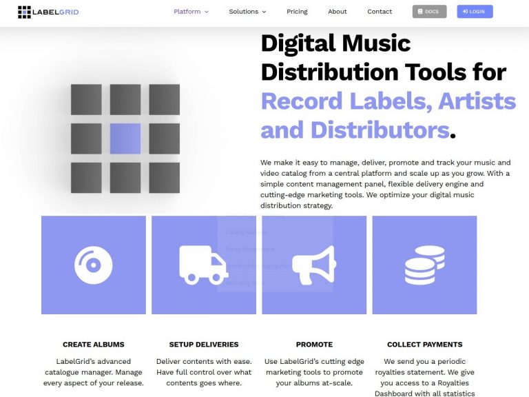 LabelGrid Digital Music Distribution Tools for Record Labels