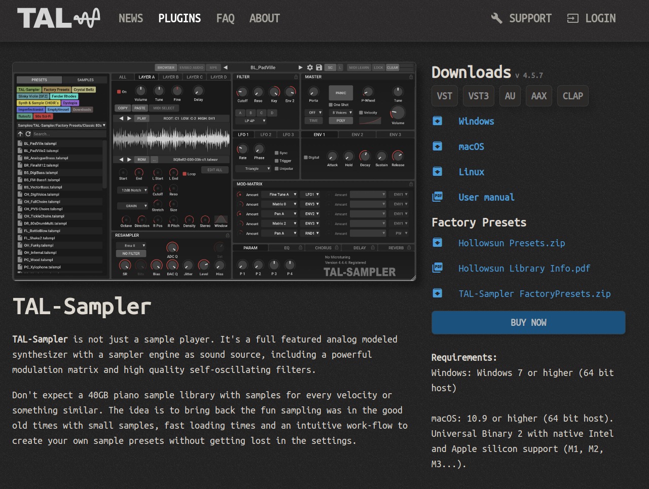 TAL Sampler — Buzzsonic