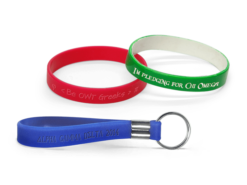 Consider Creating Attractive Custom Personalized Rubber Bracelets.