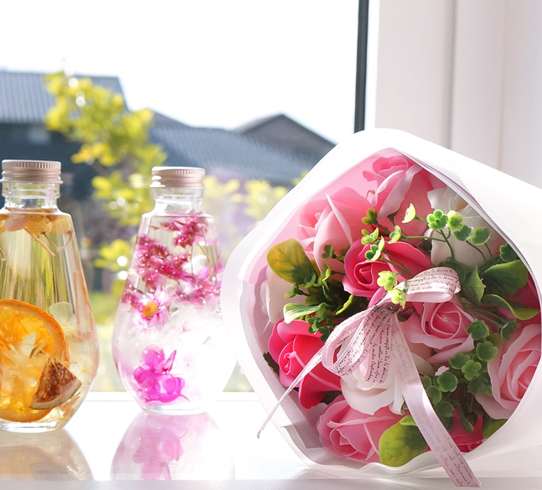 ソープフラワーの飾り方 ベルビ－フルール