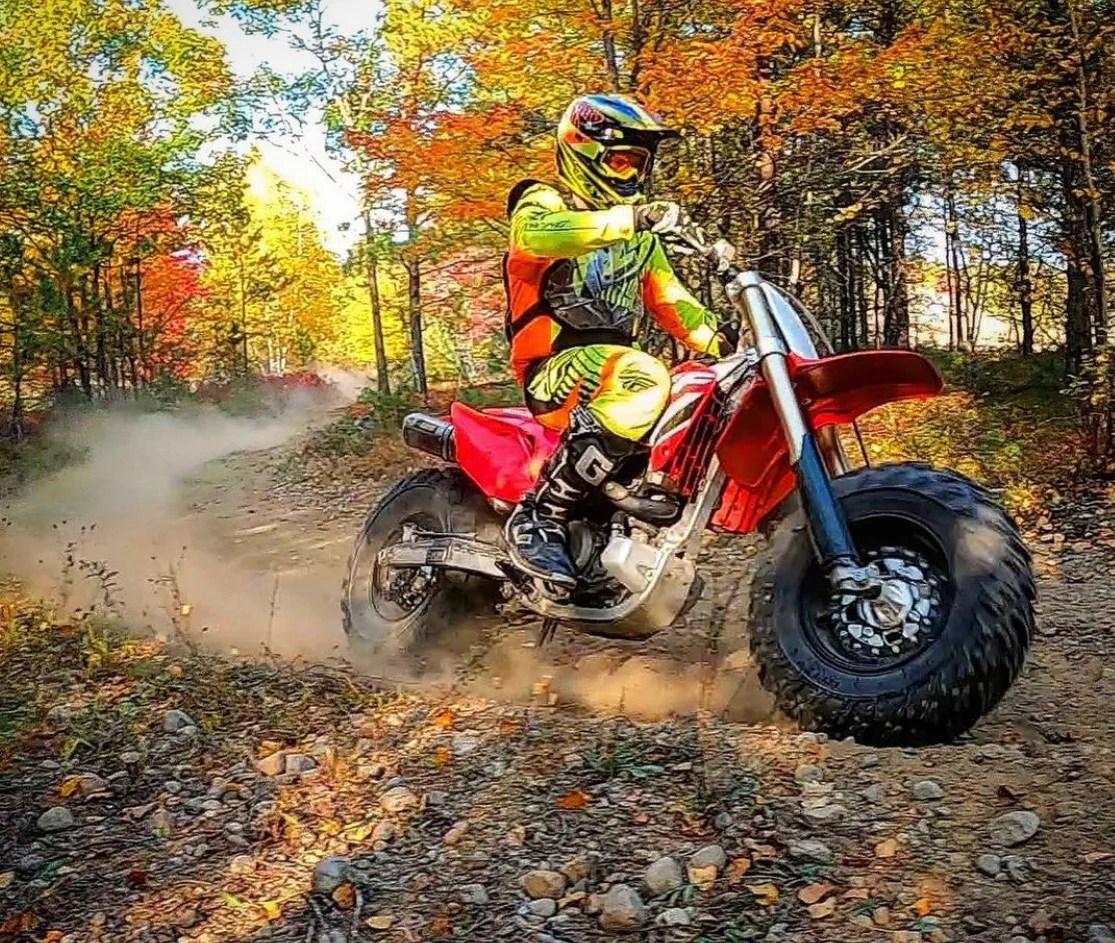 Dirt Bike Fat Tire Kit Benefits BVC Big Wheels