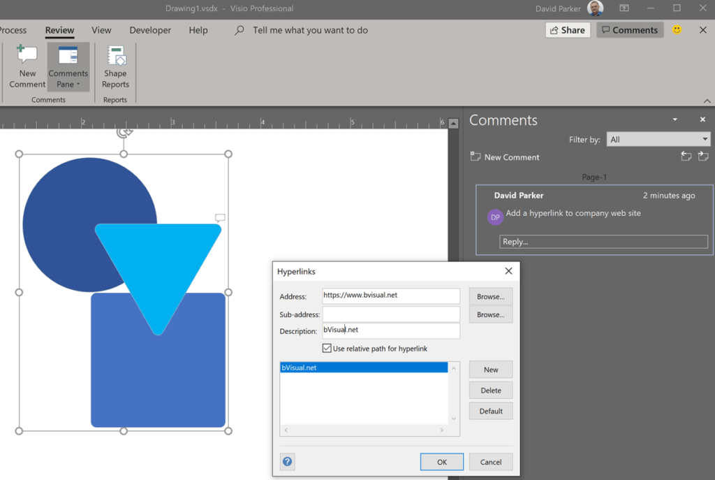 Where is a database shape in Visio? Super User