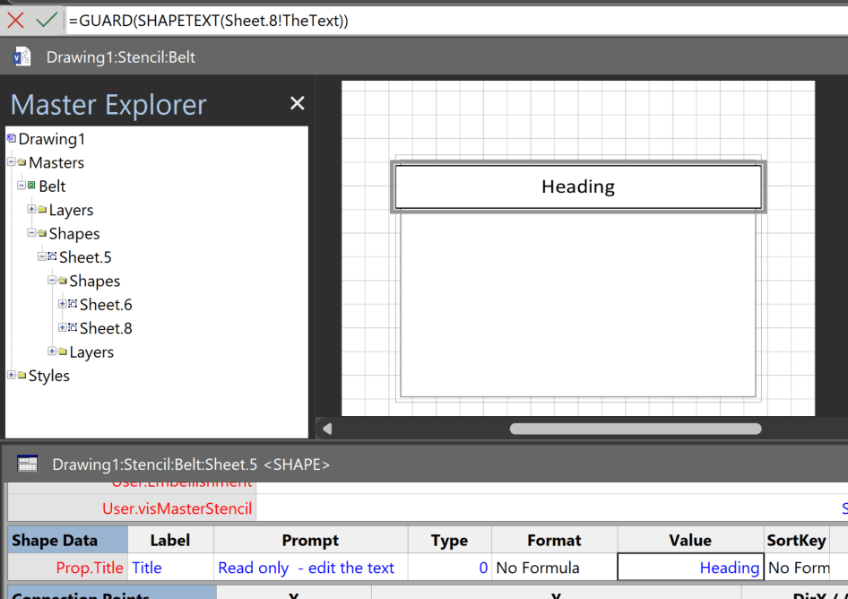 Referencing Container Data in Visio bVisual