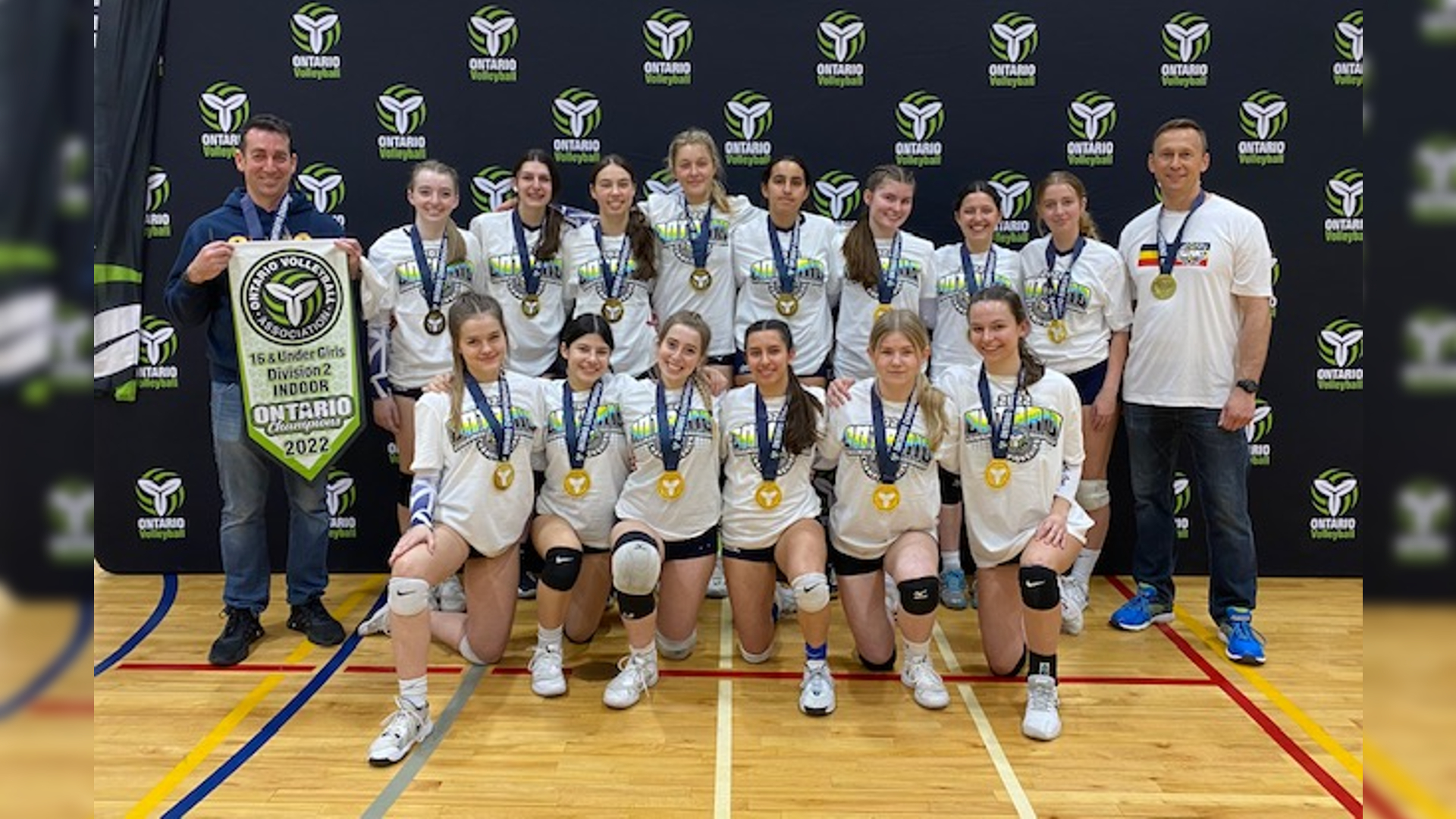Hamilton's Smash Raiders Volleyball U16 Vortex team wins first provincial gold medal BVM Sports