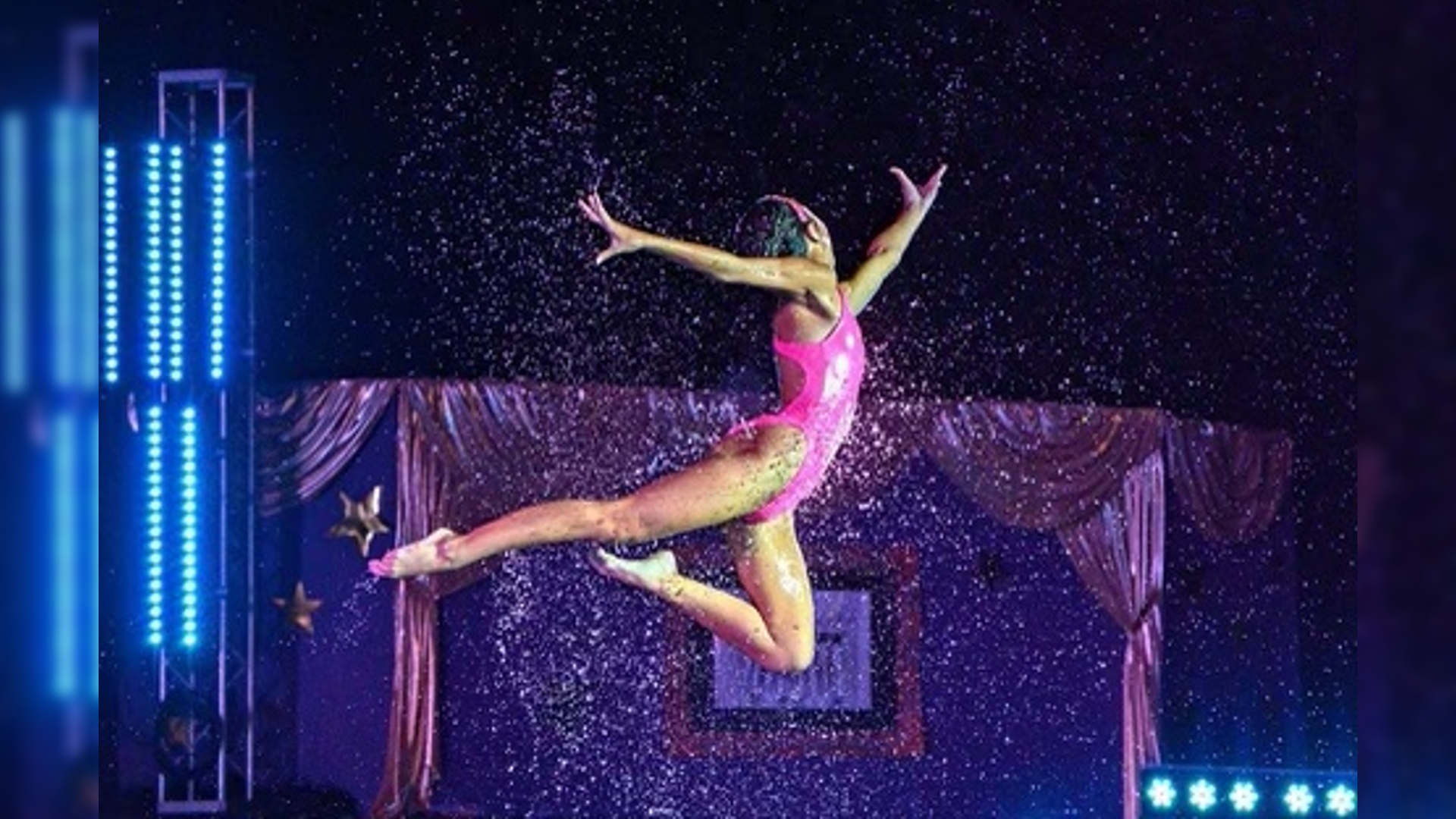 Walnut Creek Aquanuts synchronized swim team performs at Cinema Magic