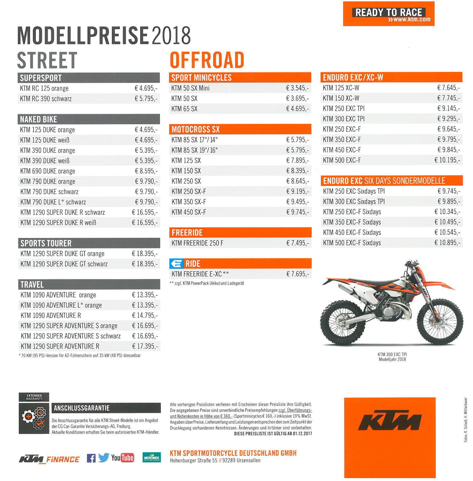 KTM Preise BvZ