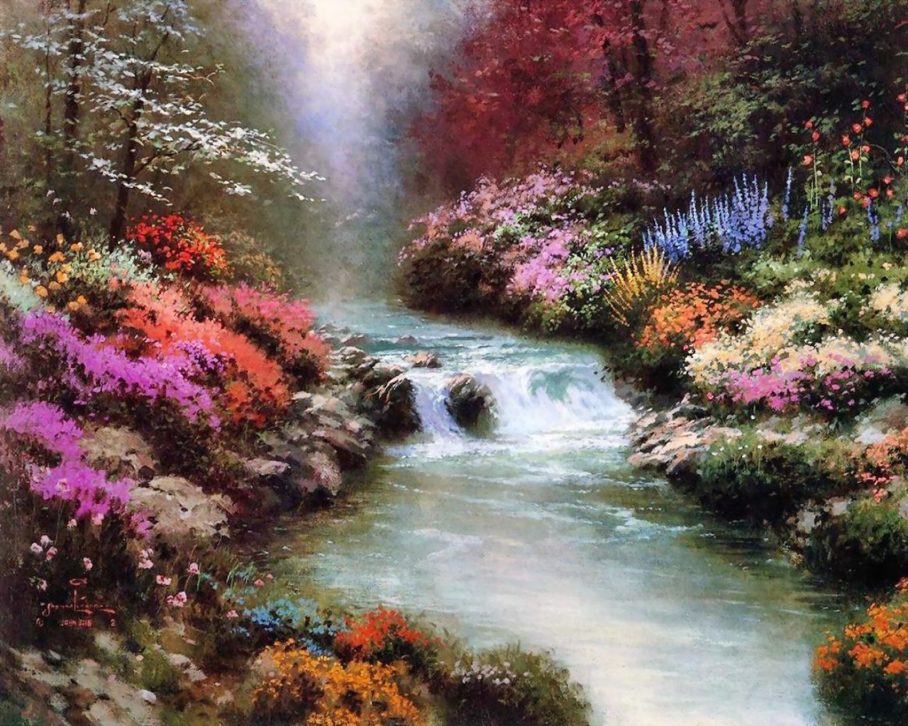 Thomas Kinkade, A Beauty which Never Was on Land or Sea Dreaming