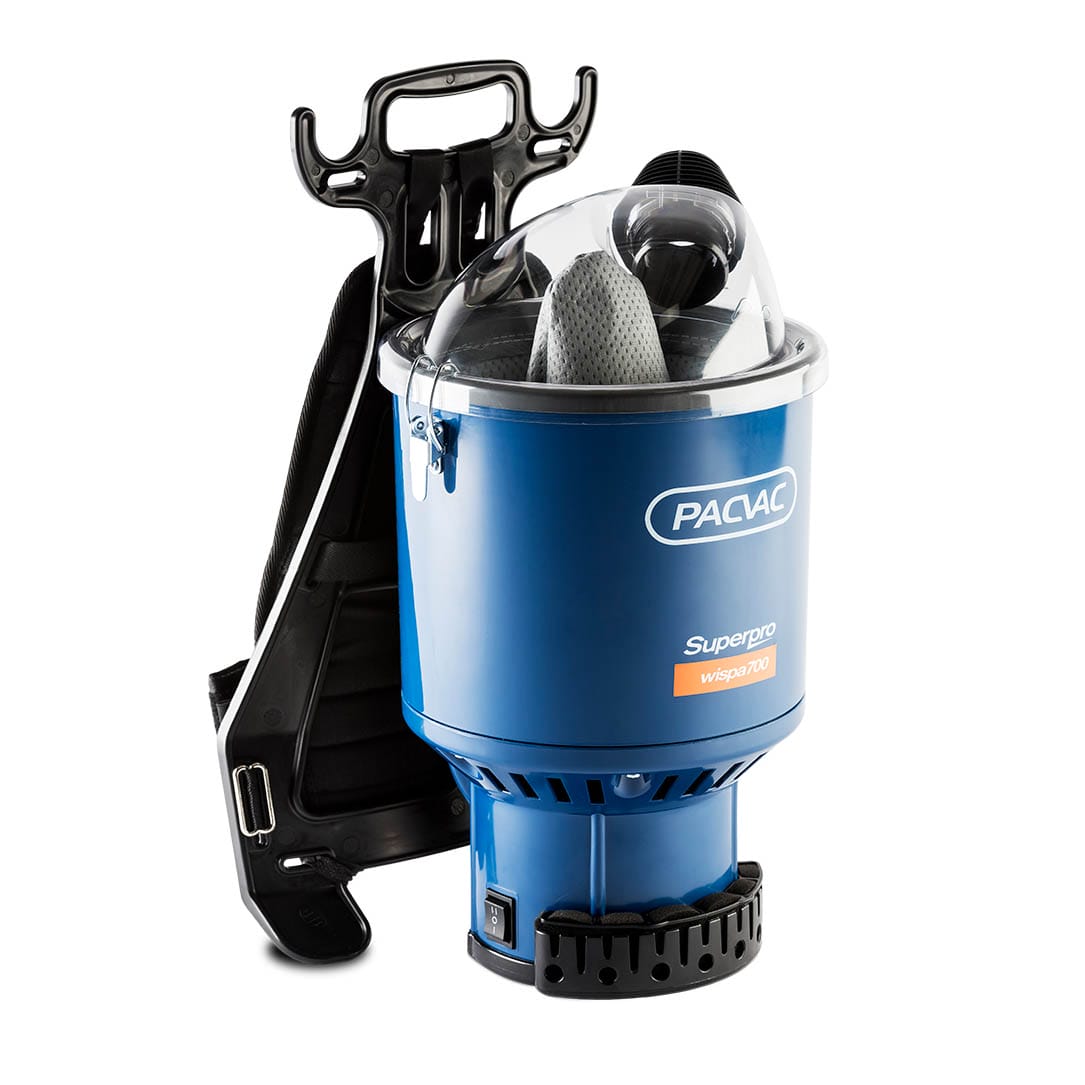 Pacvac Superpro Wispa 700 Backpack Vacuum Cleaner Brisbane Wholesale Cleaning Supplies