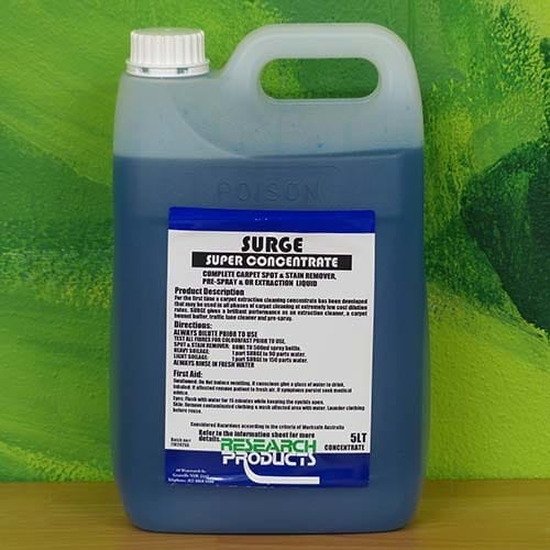 Surge Carpet Detergent 5L Brisbane Wholesale Cleaning Supplies