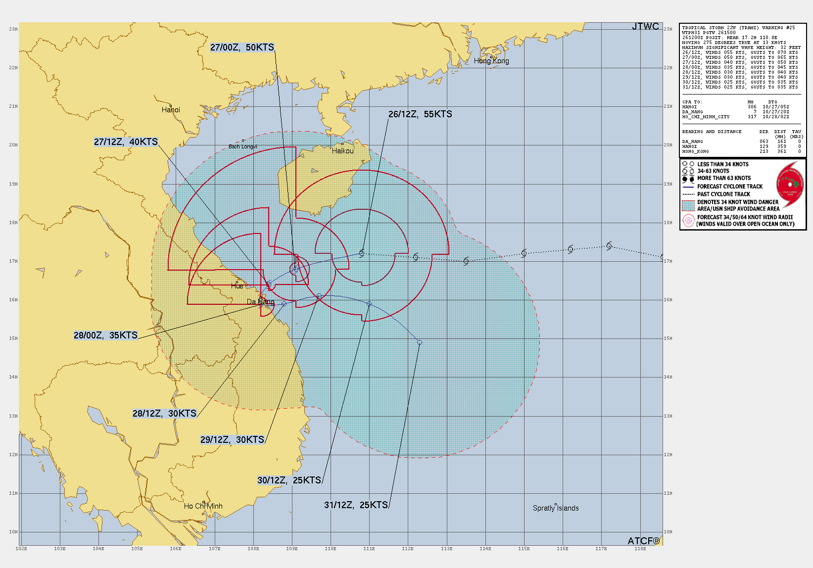 Tropical Storm Trami Aims Vietnam, Landfall on Sunday BWOT Weather