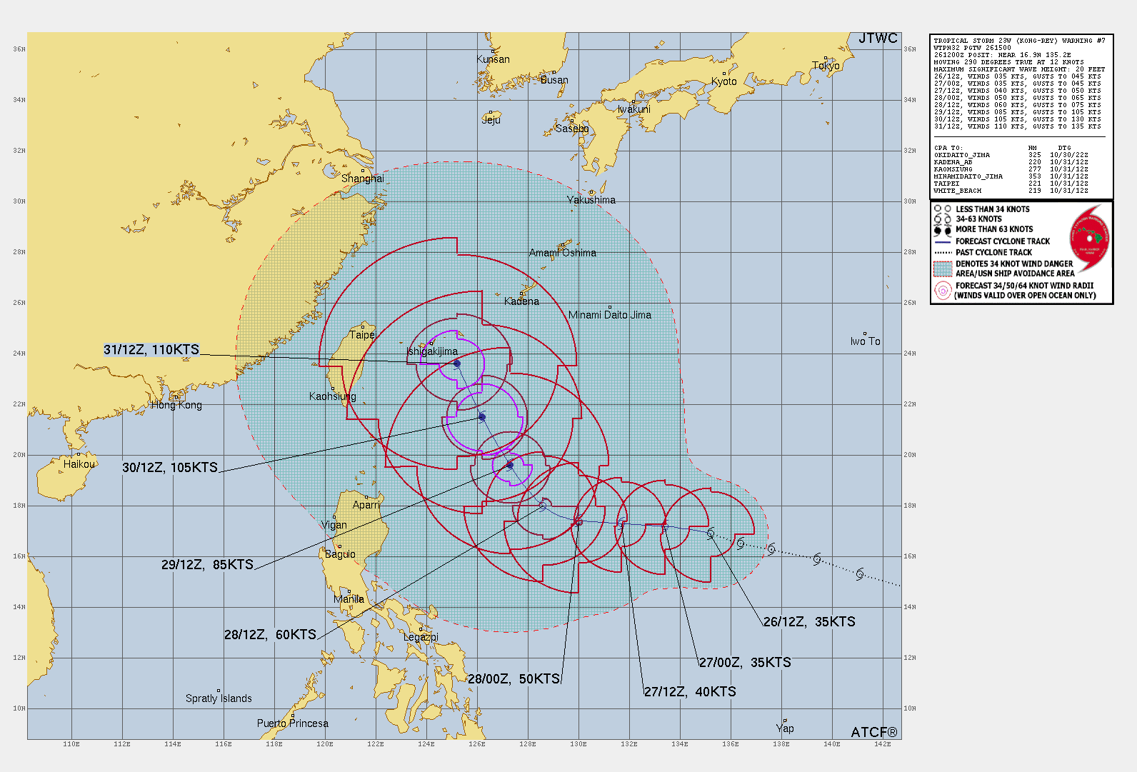 Tropical Storm KongRey to Intensify over Western Pacific BWOT Weather