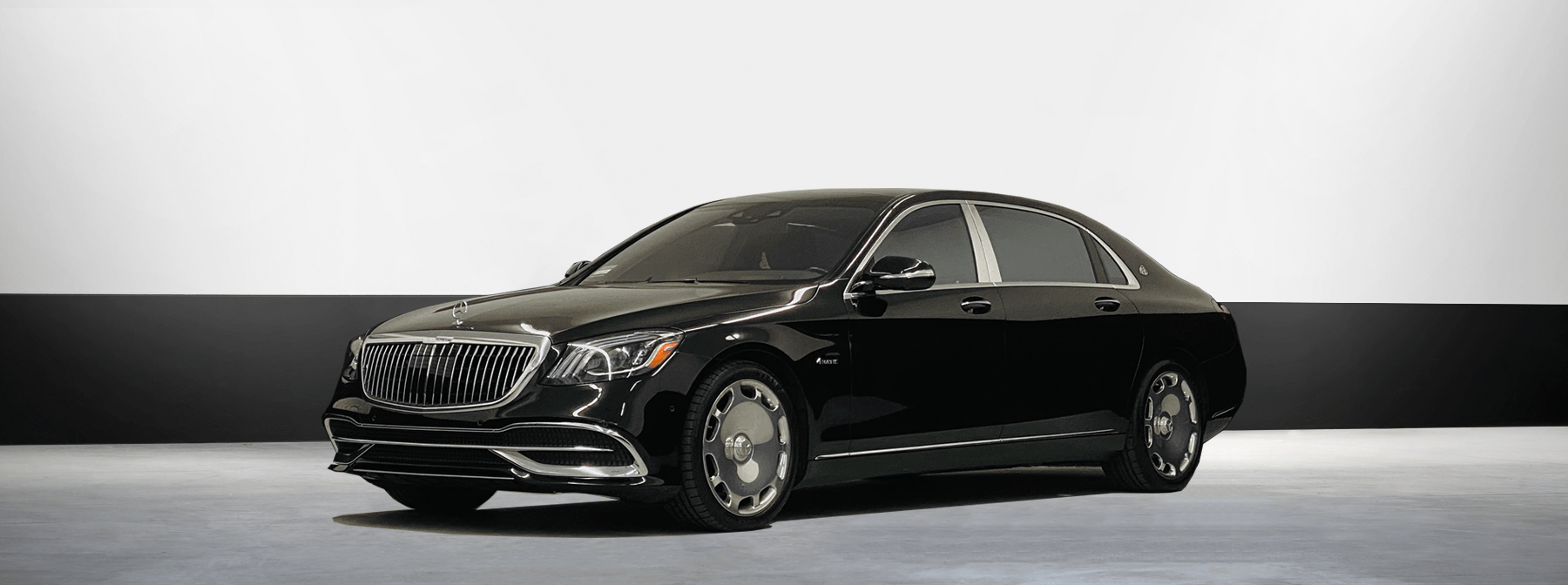 Rent a Mercedes Benz S560 Maybach in Los Angeles B&W Car Rental