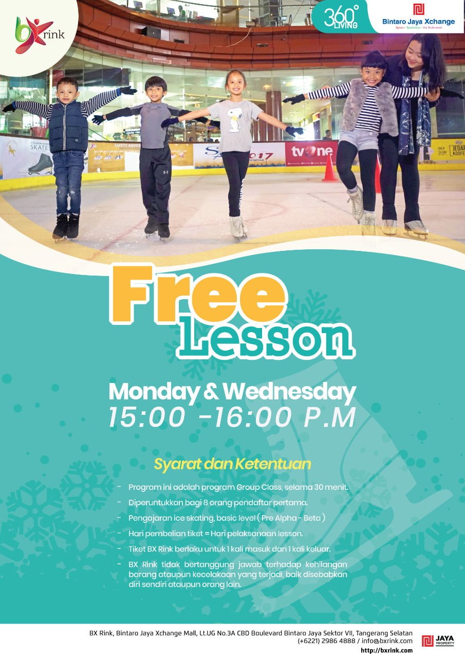 Promo BX Rink Bintaro Xchange Ice Skating Rink Free Ice Skating Lesson