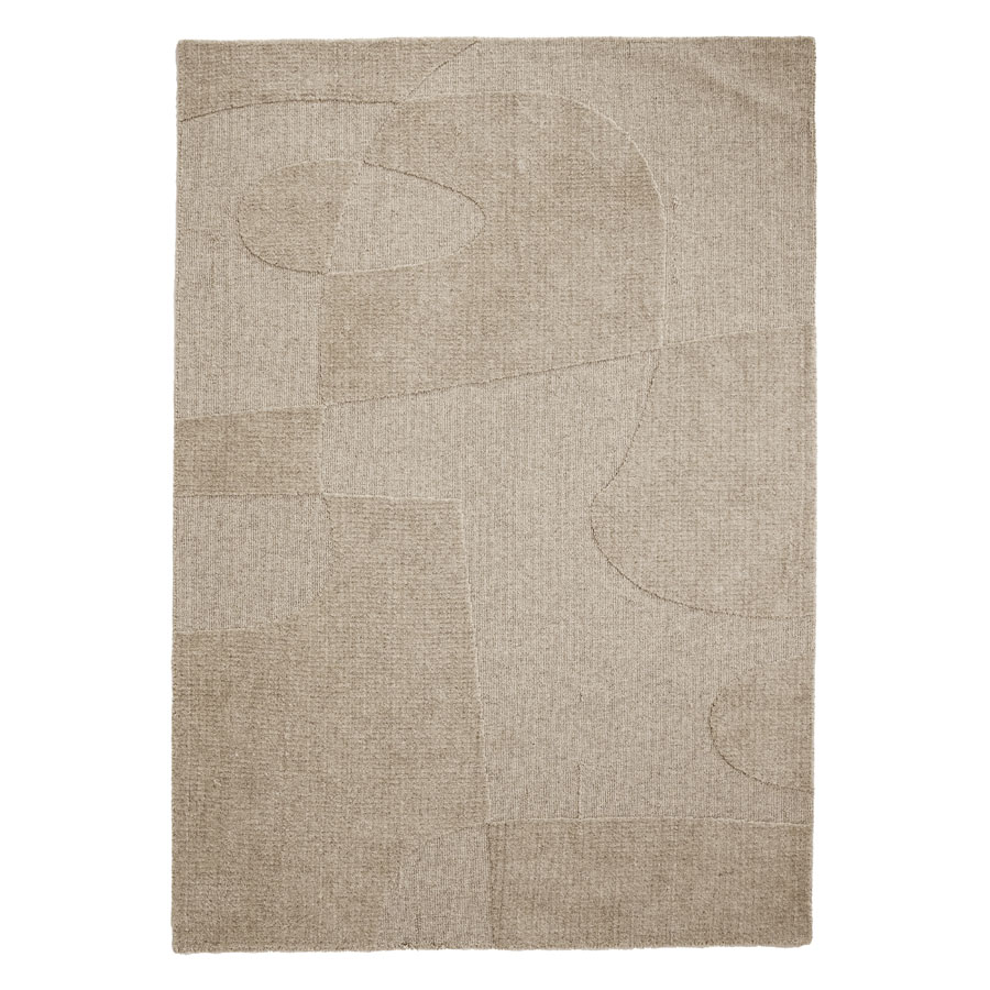 Carpet Yuka 160x230 cm beige ByBoo