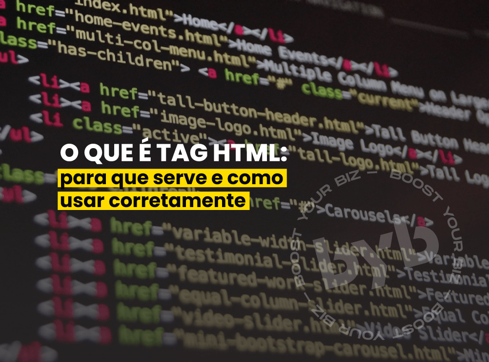 O que é tag html, para que serve e como usar corretamente