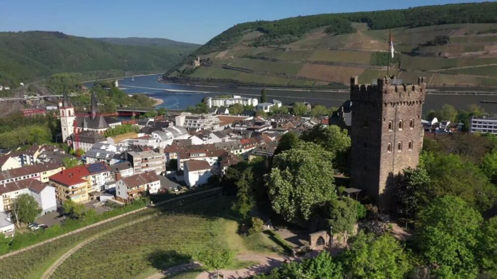 Atemberaubende Drohnenaufnahme von Bingen am Rhein BYCNews Online Atemberaubende Drohnenaufnahme von Bingen am Rhein BYCNews Online