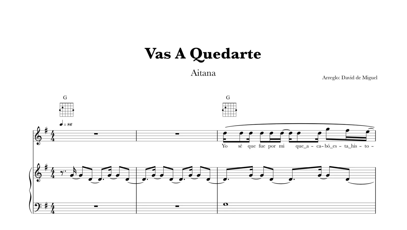 Partituras Acordes Piano