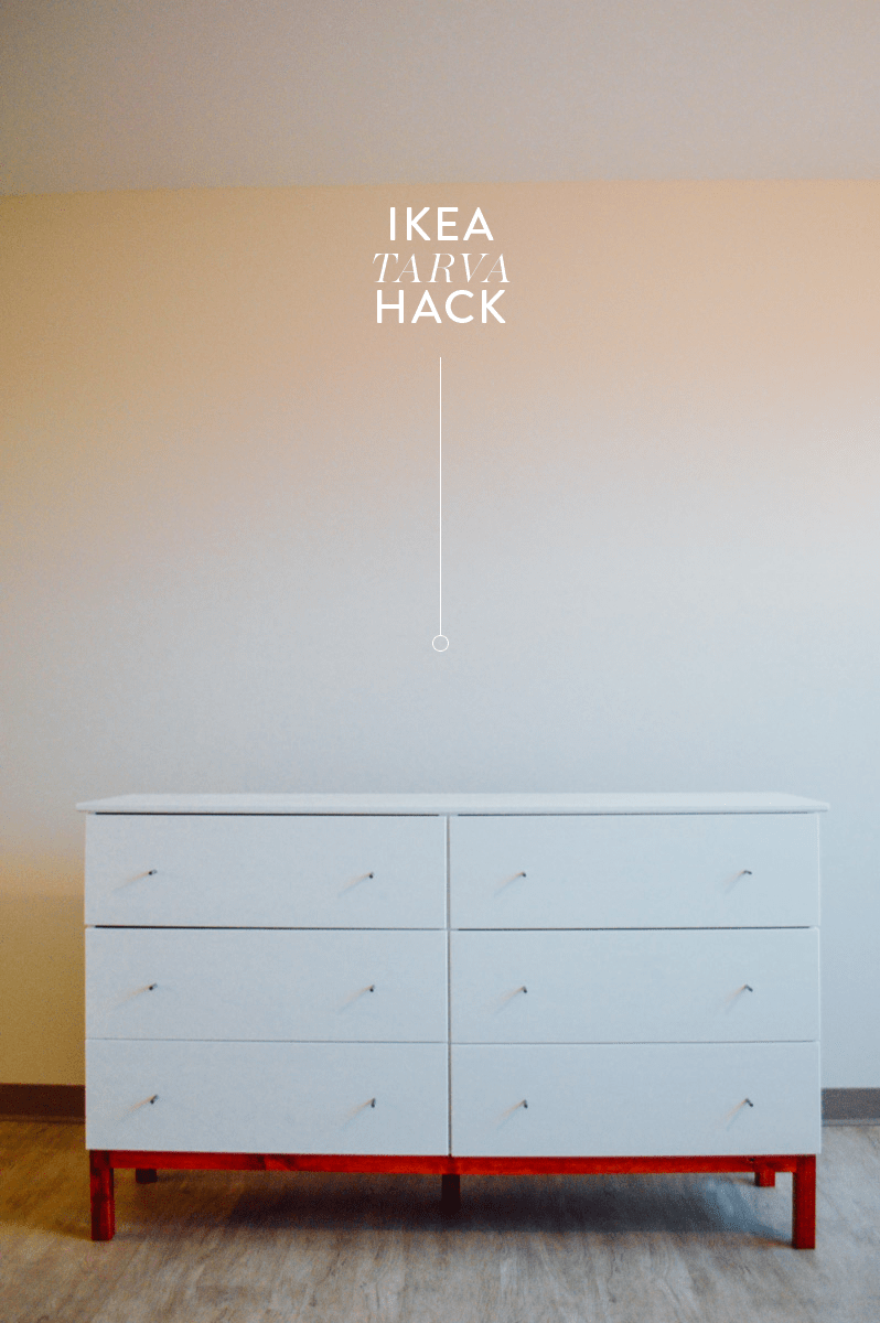 DIY IKEA TARVA Dresser Hack