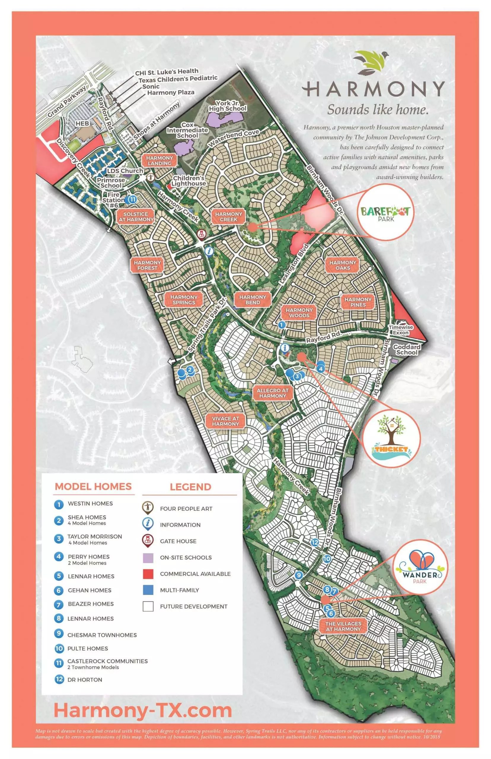 Vivace at Harmony Spring TX Neighborhood