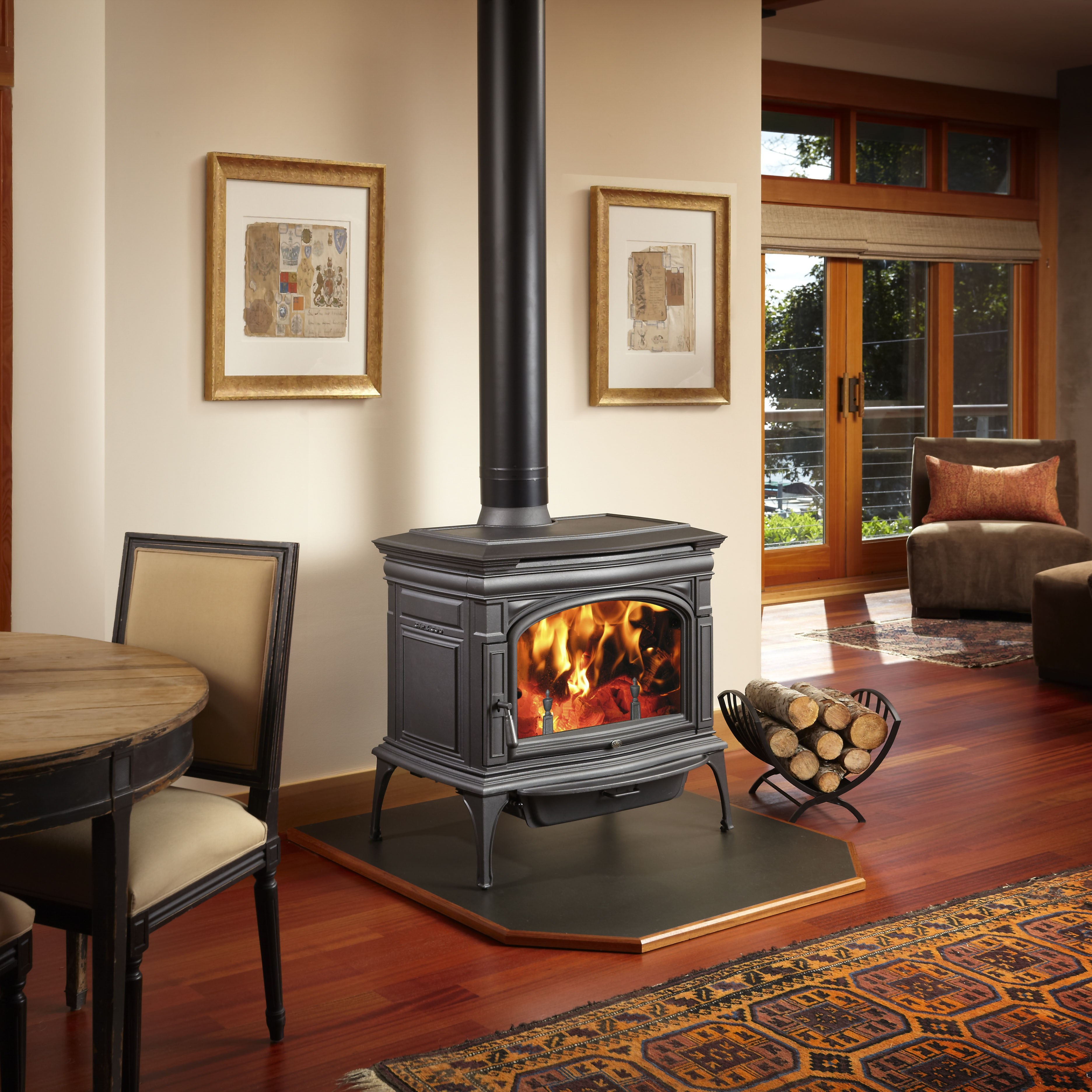 Lopi Cape Cod HybridFyre Wood Stove Byler's Stove Shoppe