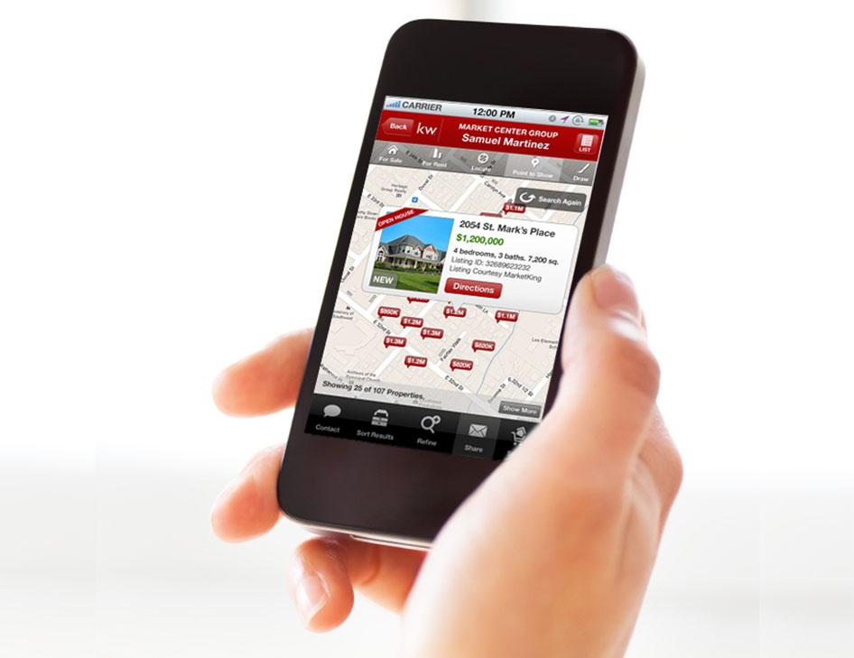Keller Williams Branded Mobile App Design Bynder Group