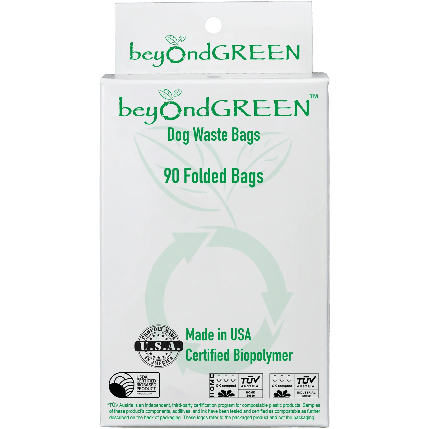 beyondGREEN Green Plant Based Dog Poop Bags 90 Count beyondGREEN
