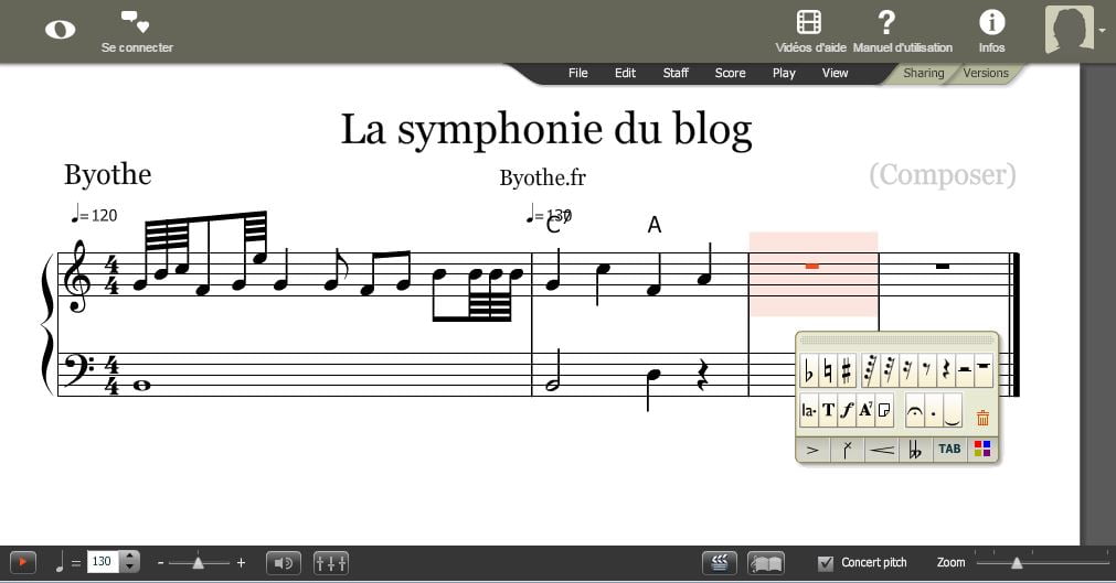 Avec NoteFlight, créez vos partitions de musique en ligne Byothe.fr