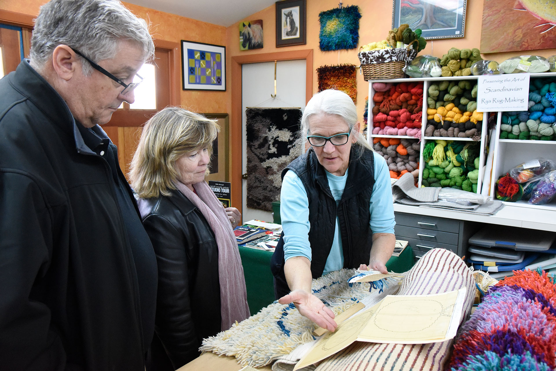 Home Byrdcall Studio The Art of Rya Rug Making