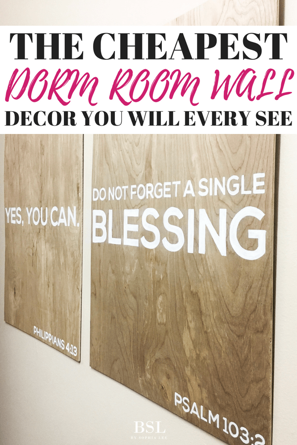 Easy and Cheap Dorm Room Wall Decor DIY By Sophia Lee