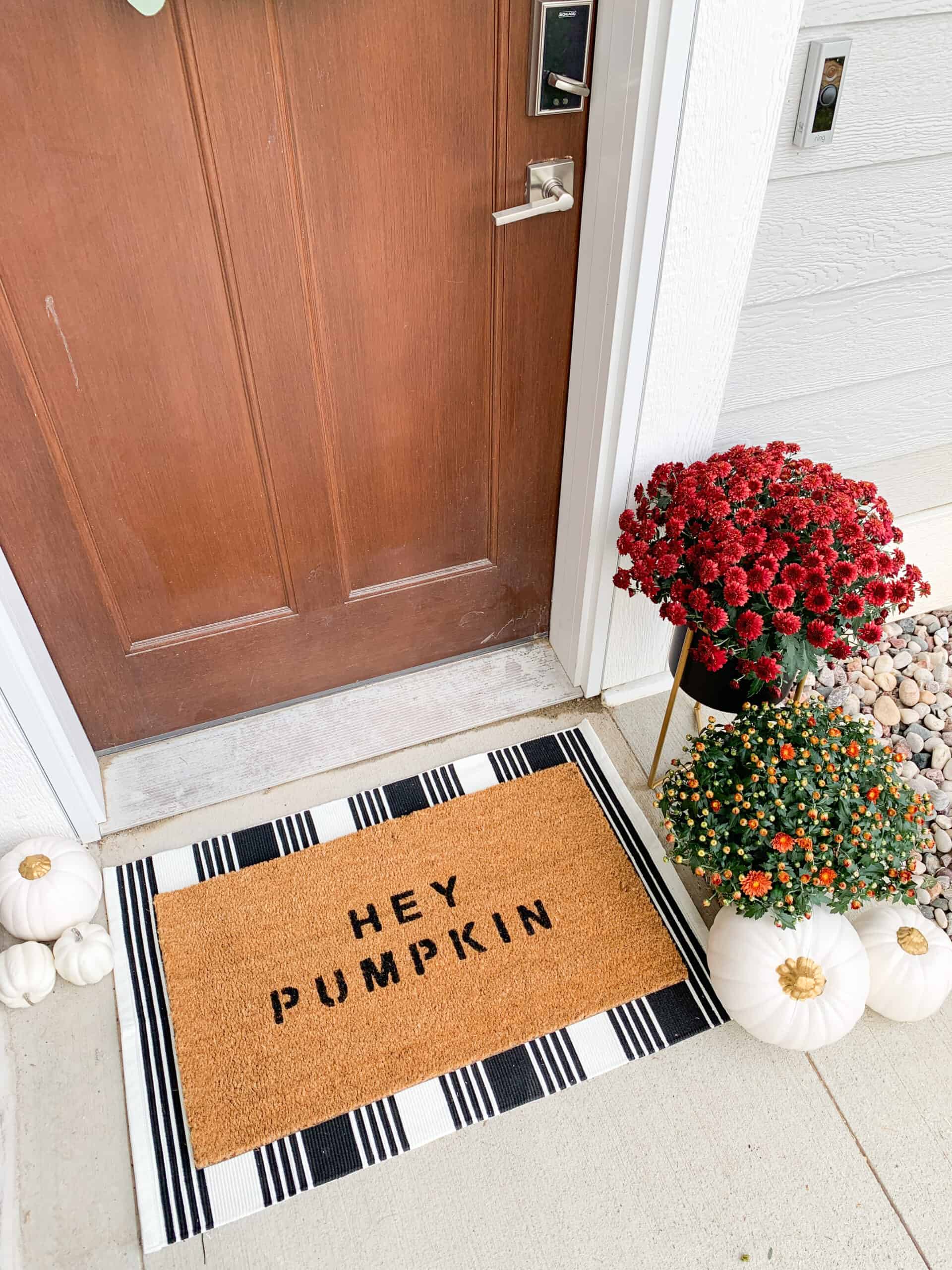 This Is Exactly How I DIYed This Fall Doormat in Less Than 15 Minutes