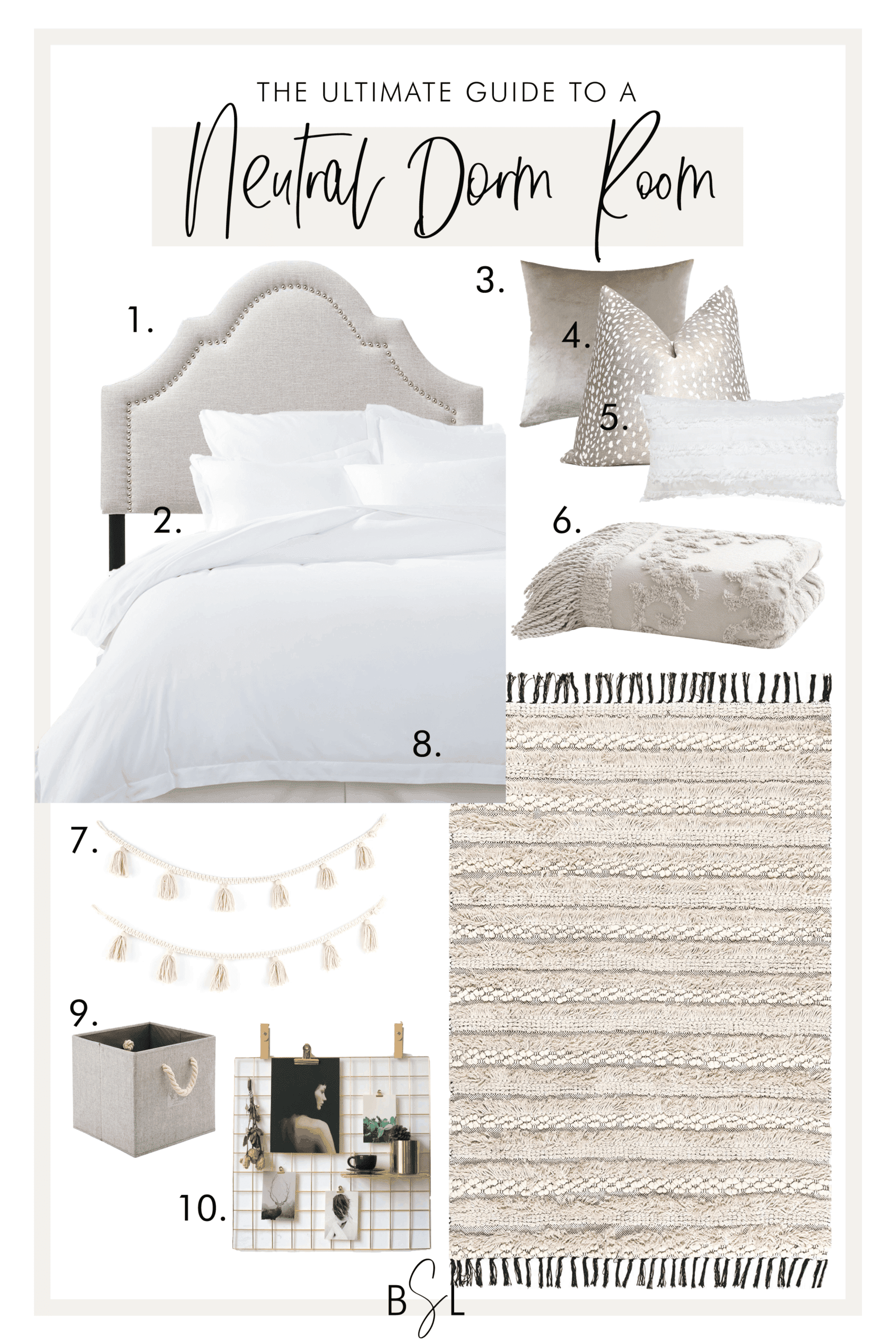 The Ultimate Guide To A Neutral Dorm Room By Sophia Lee