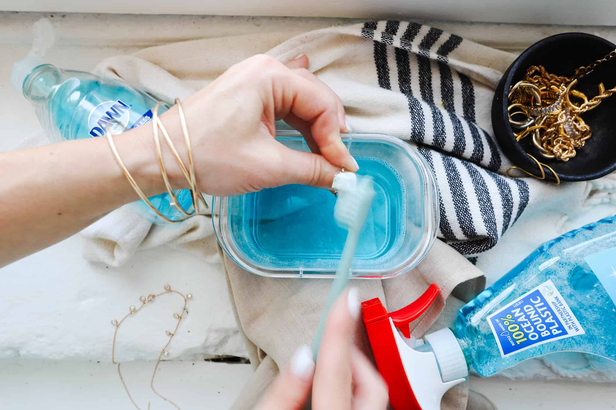 The HandsDown Best DIY Jewelry Cleaner (with ingredients you probably
