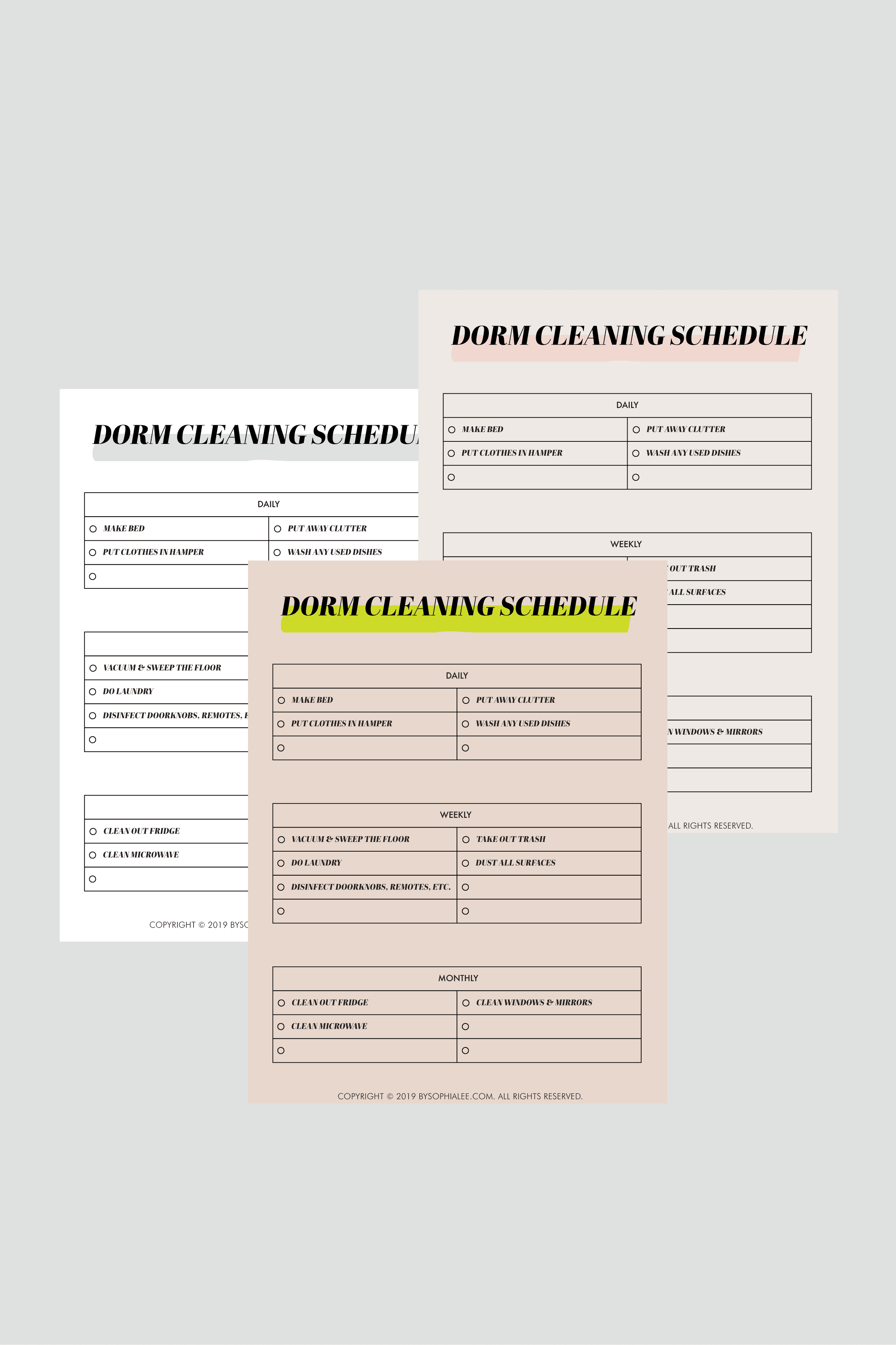 The Best Dorm Cleaning Checklist Everything You Need To Clean Your