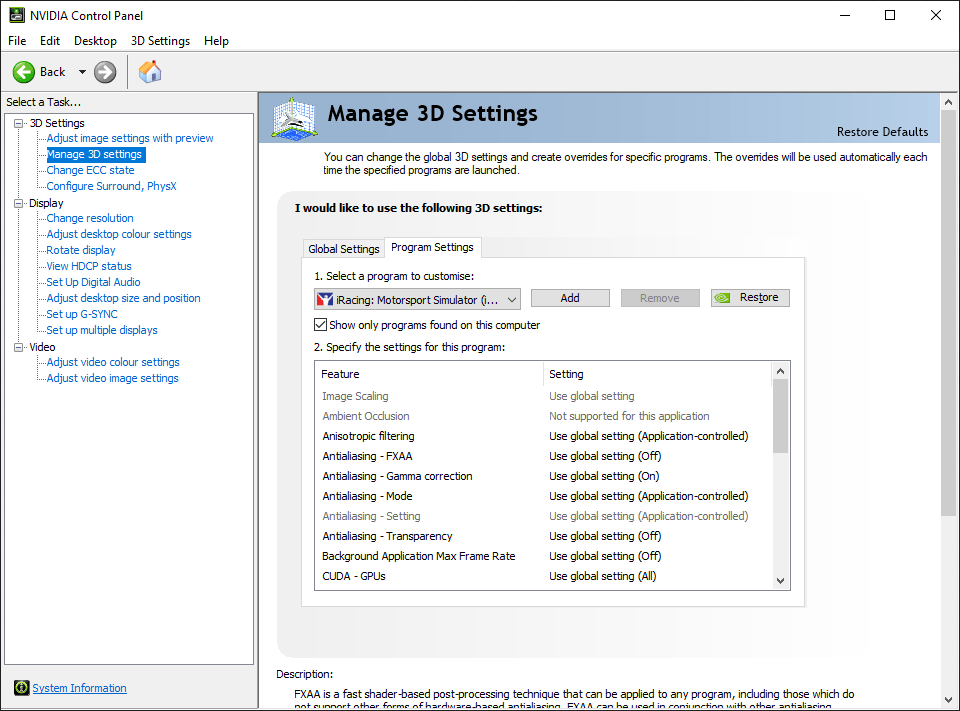 iRacing Graphics Setup. Byte Insight