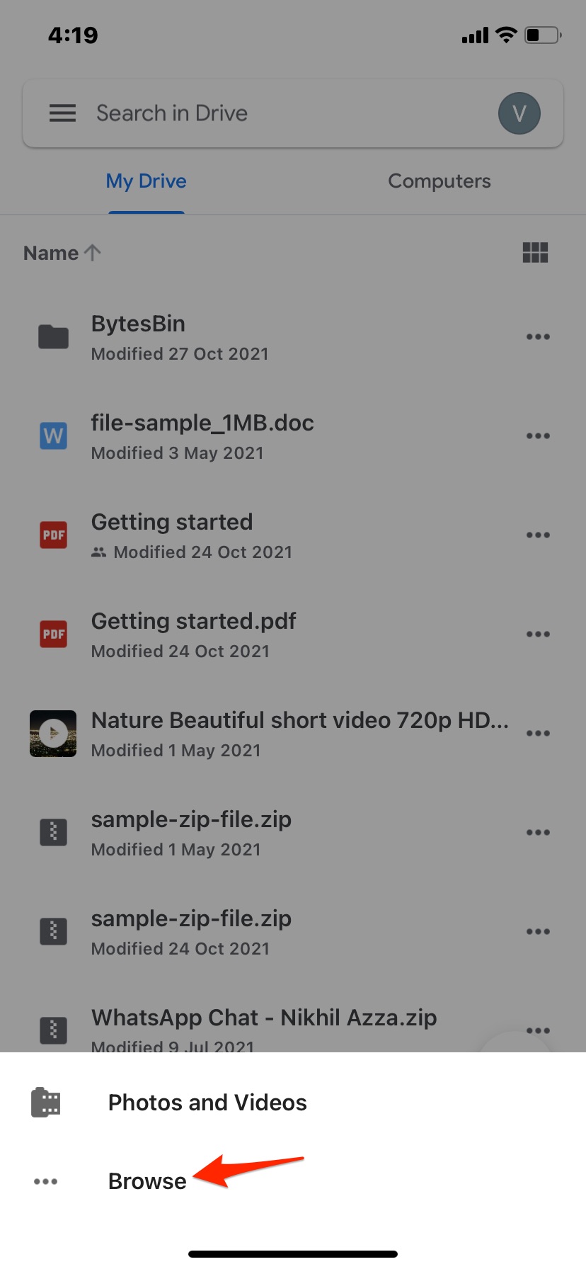 How to Upload Files from iPhone to Google Drive?