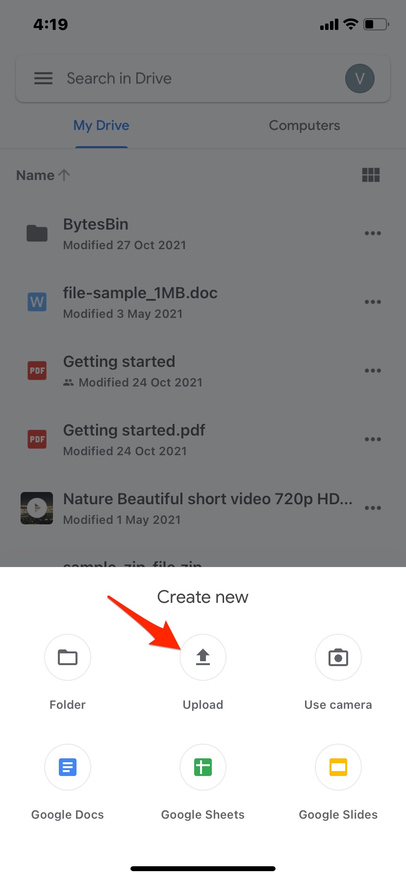 How to Upload Files from iPhone to Google Drive?