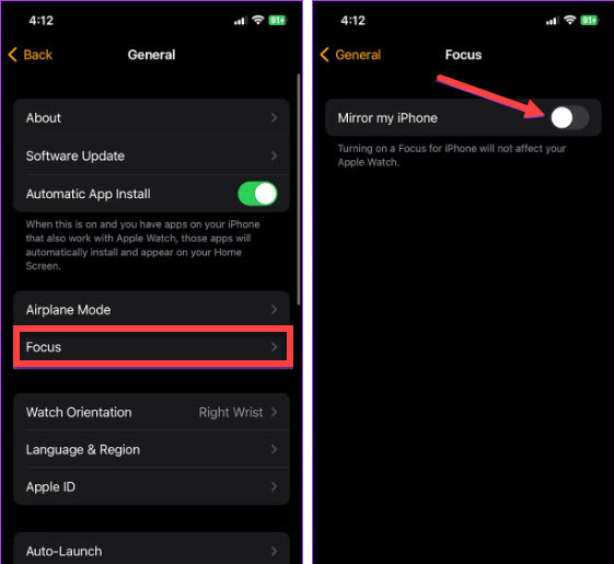 Use Separate Focus Modes on iPhone and Apple Watch Bytespired