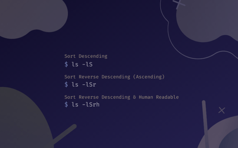 Linux ls Command List and Sort Files by Size