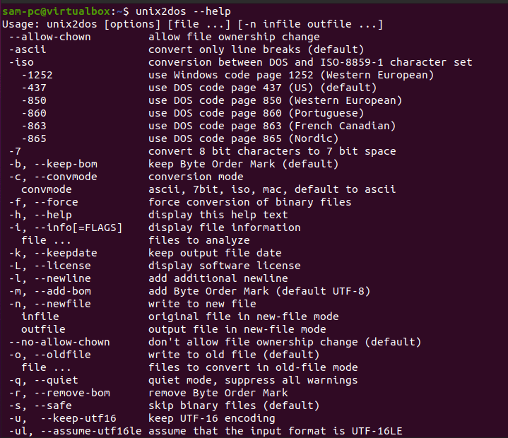dos2unix and unix2dos Commands Usage ByteXD