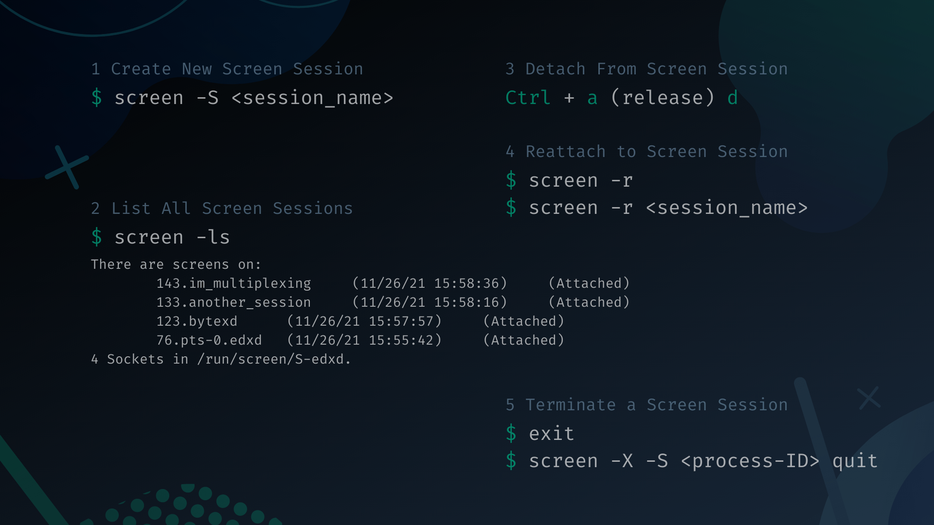 How to Use the Linux Screen Command