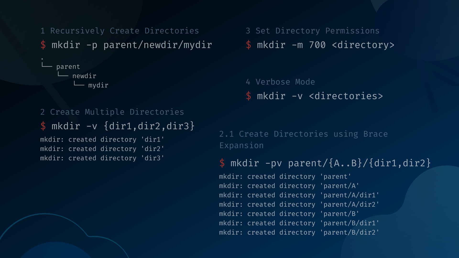 How to Use mkdir Command to Create Directories in Linux