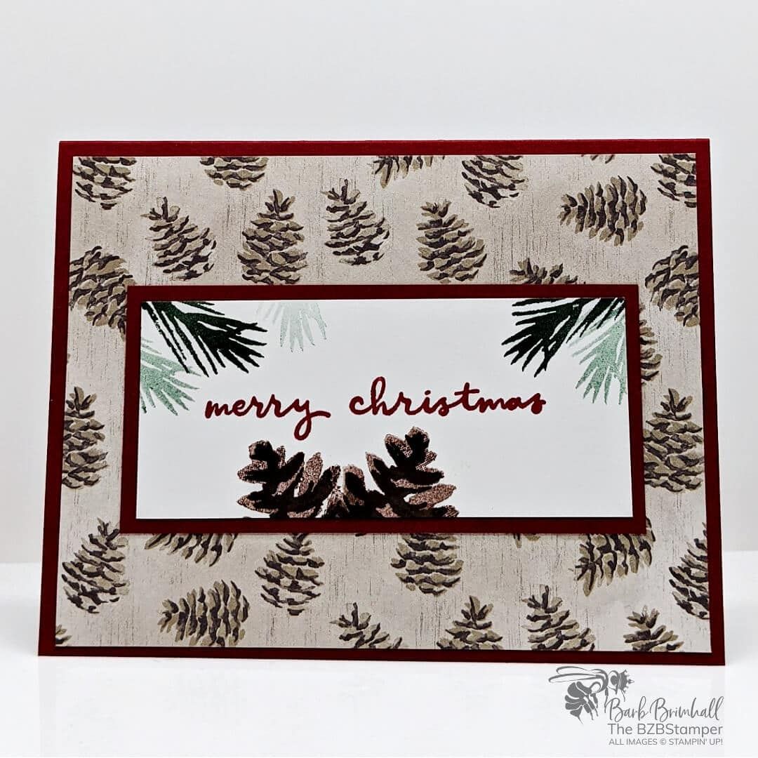 Handmade Christmas Card You Can Make In Minutes Barb Brimhall, The BZBStamper