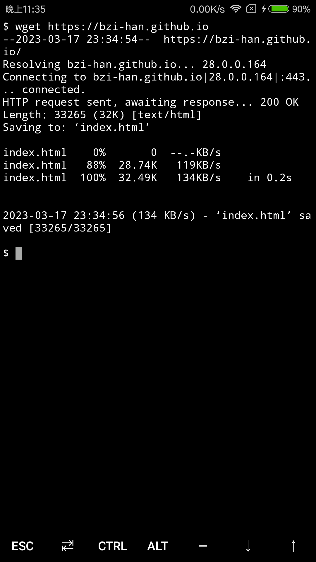 [演示] 使用Github Pages配置Android6.0 Termux旧仓库(官方不再维护)