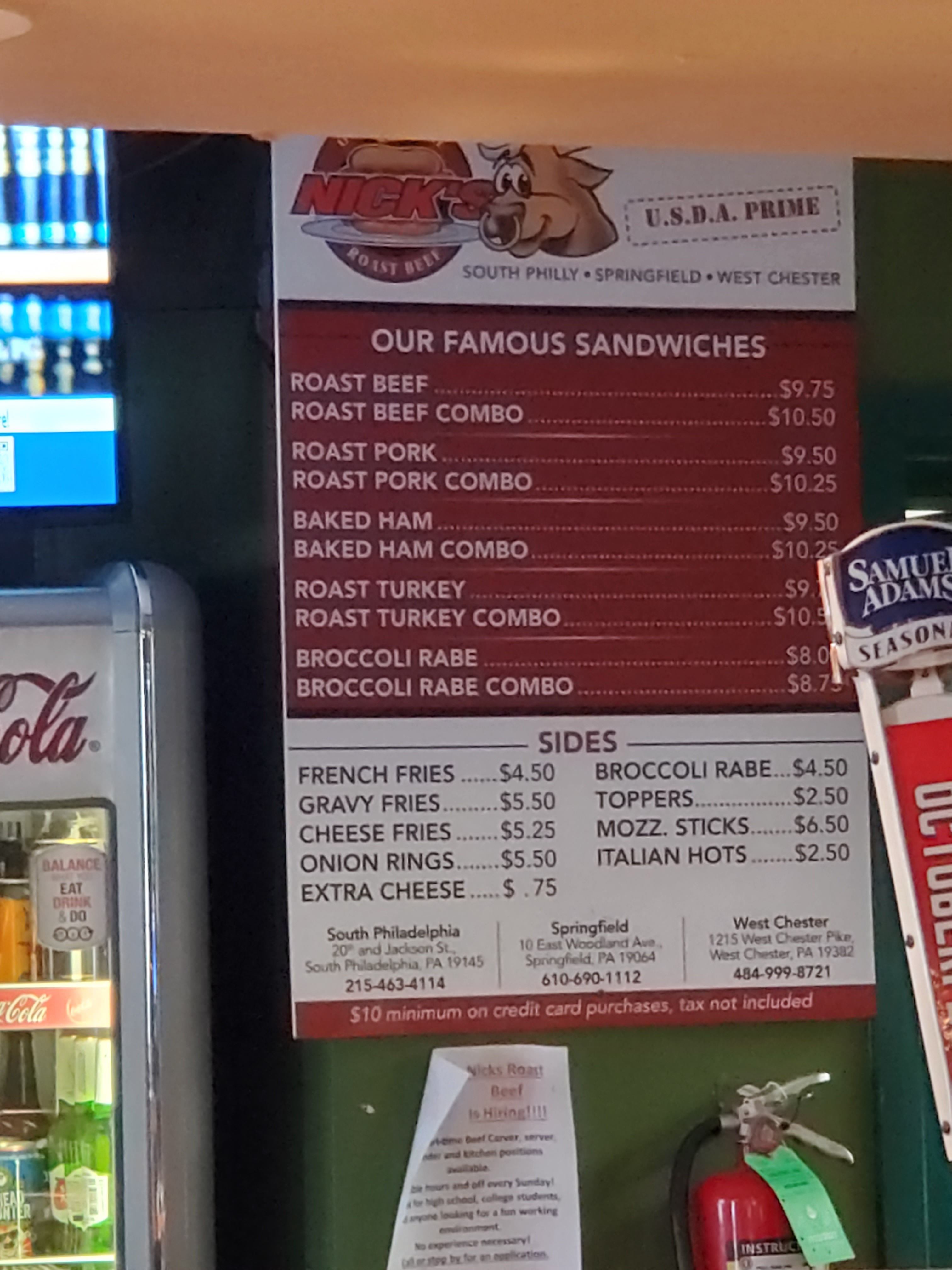 Nick’s Roast Beef Philly’s Ray’s Pizza BZ Maestro Eats