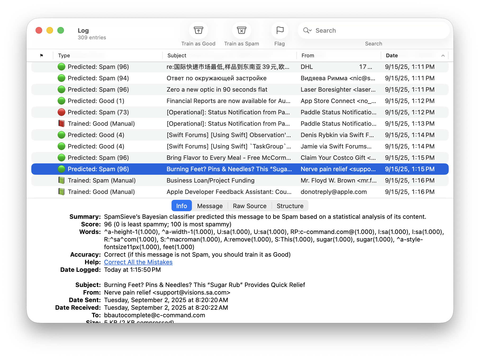 SpamSieve Most Accurate Spam Filter for Mac